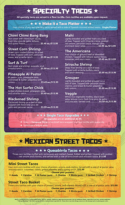 Cantina Louie Menu - Image 2