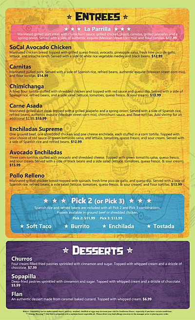 Cantina Louie Menu - Image 3