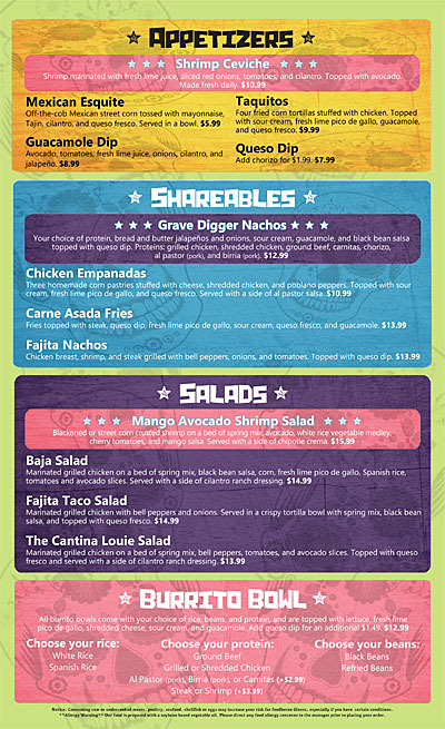 Cantina Louie Menu - Image 4
